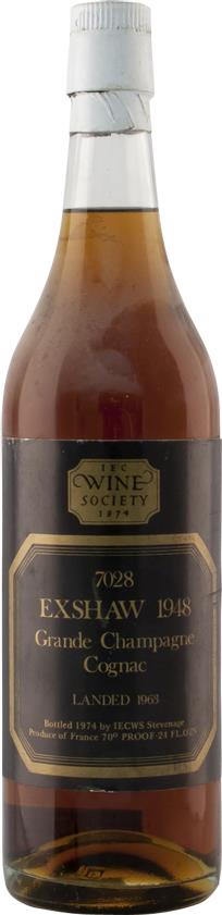 1948 John Exshaw Grande Champagne Cognac