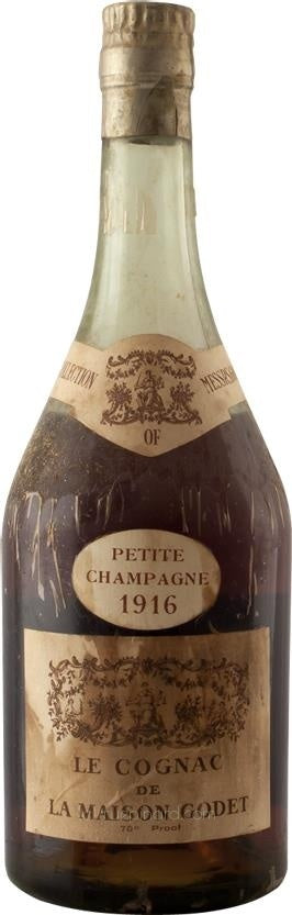 Godet Petite Champagne Cognac 1916 Vintage - Rue Pinard