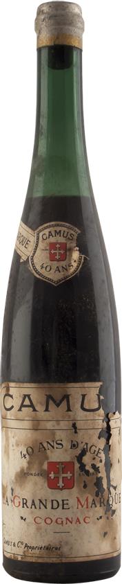 Cognac 1910 Camus & Co  Presumed 1910's (1x70cl) - Rue Pinard Europe