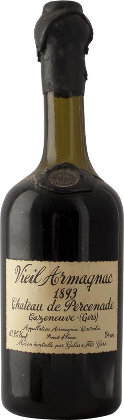 Château de Percenade Armagnac 1893 - Gelas et Fils, Bas-Armagnac