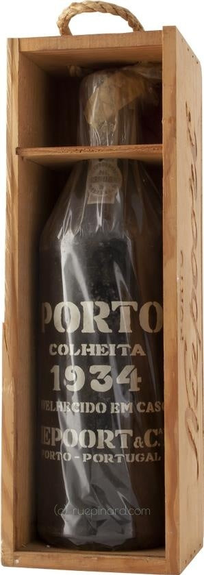 Niepoort & Co 1934 Colheita Port - Vintage Portaged in Original Wooden Case - Rue Pinard