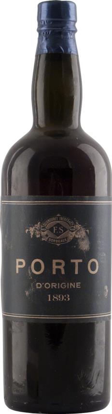 1893 Seignouret Frères Vintage Port Wine