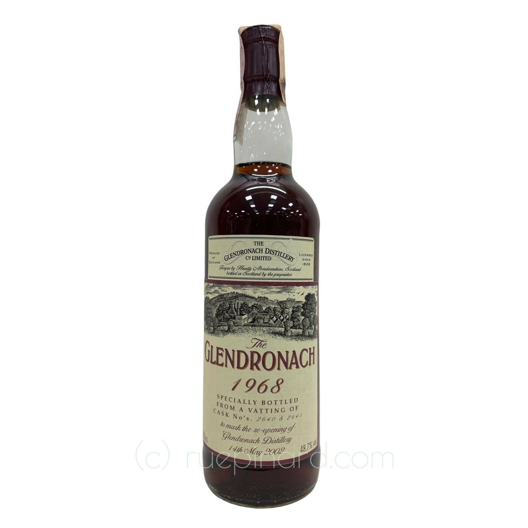Glendronach 1968 Re-opening of the Distillery 2002 Bottling - Rue Pinard Europe