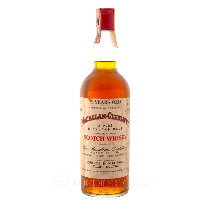 Macallan Glenlivet  33 Year Old Gordon & Macphail - Rue Pinard