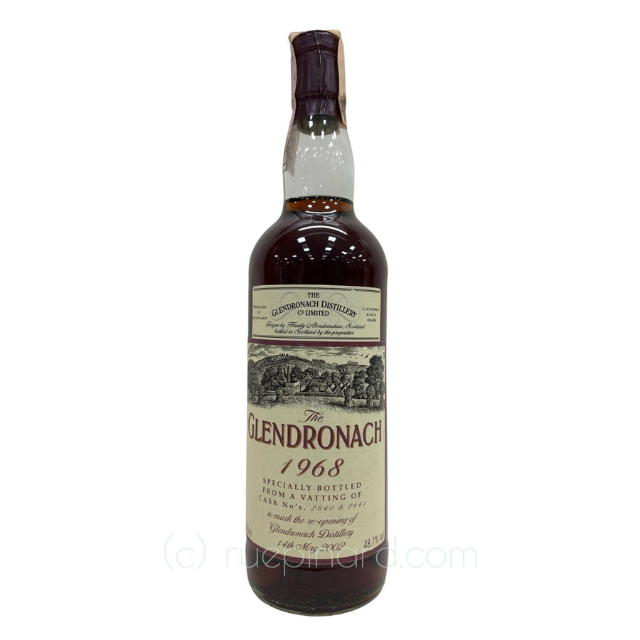 Glendronach 1968 Re-opening of the Distillery 2002 Bottling - Rue Pinard